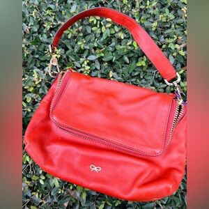 Anya Hindmarch Vibrant Red Shoulder Bag